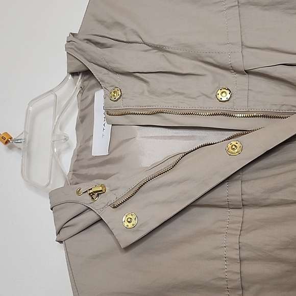 NEW Tahari Macrame Adele Anorak Tailored Glam Trench Coat Summer Fall Designer - Picture 4 of 15